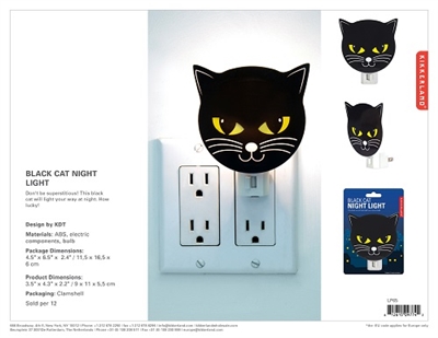 black cat night light